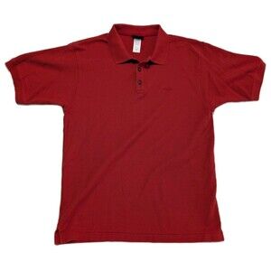 Patagonia Men's Size M Orange Organic Cotton Short Sleeve Polo Shirt Casual